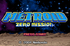 Metroid - Zero Mission Title Screen